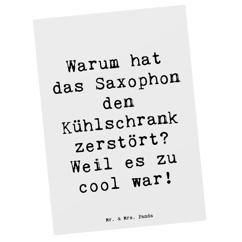 Postkarte Spruch Saxophon Kühlschrank Postkarte, Karte, Geschenkkarte, Grußkarte, Einladung, Ansichtskarte, Geburtstagskarte, Einladungskarte, Dankeskarte, Ansichtskarten, Einladung Geburtstag, Einladungskarten Geburtstag, Instrumente, Geschenke Musiker, Musikliebhaber