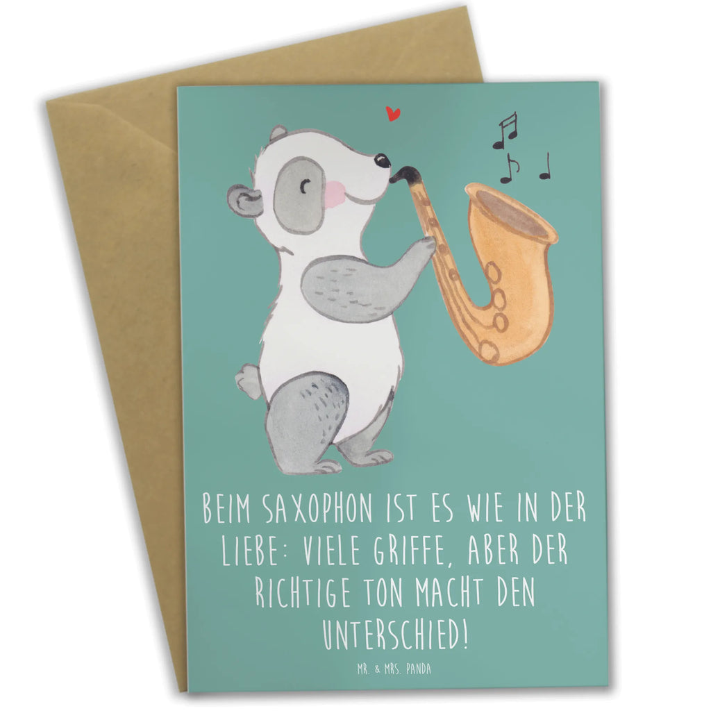 Grußkarte Saxophon Liebe Grußkarte, Klappkarte, Einladungskarte, Glückwunschkarte, Hochzeitskarte, Geburtstagskarte, Karte, Ansichtskarten, Instrumente, Geschenke Musiker, Musikliebhaber