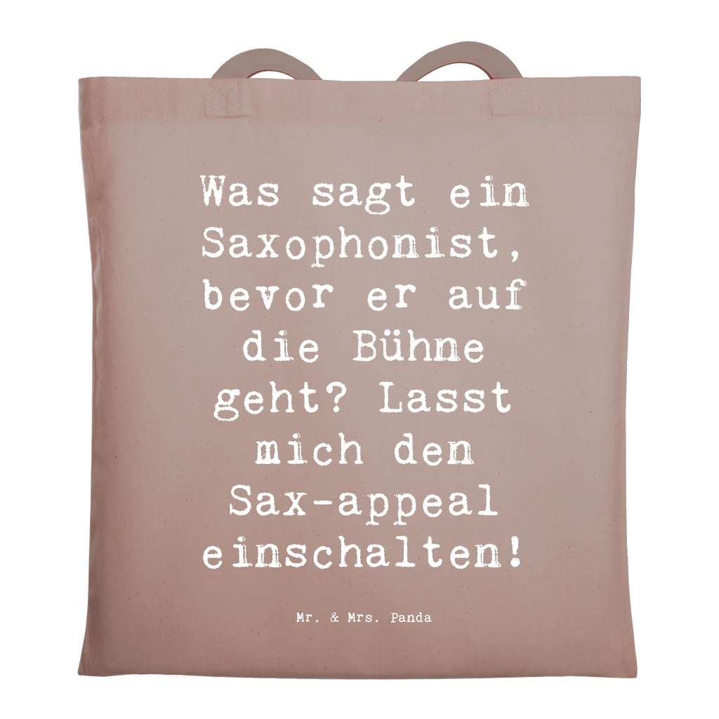 Tote bag Saying Was sagt ein Saxophonist, bevor er auf die Bühne geht? Lasst mich den Sax-appeal einschalten! Beuteltasche, Beutel, Einkaufstasche, Jutebeutel, Stoffbeutel, Tasche, Shopper, Umhängetasche, Strandtasche, Schultertasche, Stofftasche, Tragetasche, Badetasche, Jutetasche, Einkaufstüte, Laptoptasche, Instrumente, Geschenke Musiker, Musikliebhaber