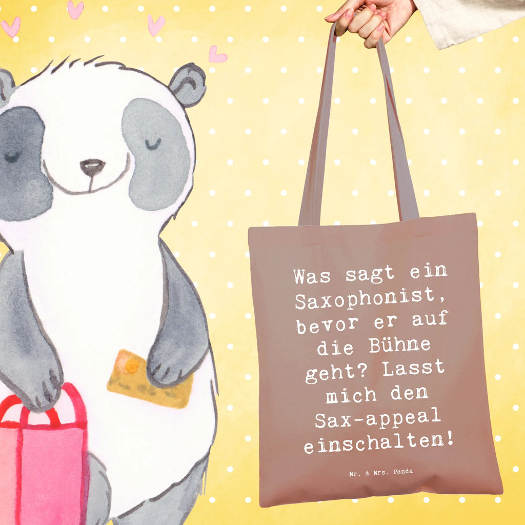 Tote bag Saying Was sagt ein Saxophonist, bevor er auf die Bühne geht? Lasst mich den Sax-appeal einschalten! Beuteltasche, Beutel, Einkaufstasche, Jutebeutel, Stoffbeutel, Tasche, Shopper, Umhängetasche, Strandtasche, Schultertasche, Stofftasche, Tragetasche, Badetasche, Jutetasche, Einkaufstüte, Laptoptasche, Instrumente, Geschenke Musiker, Musikliebhaber