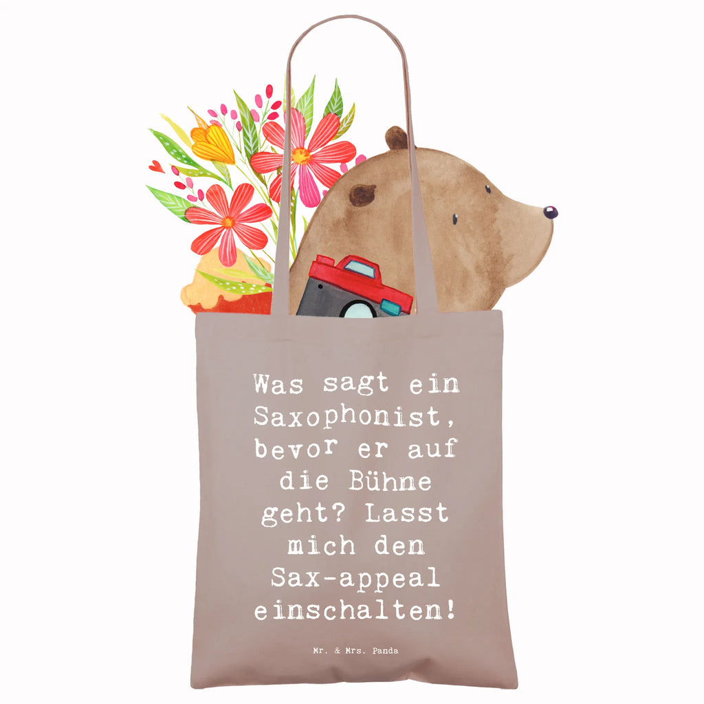Tote bag Saying Was sagt ein Saxophonist, bevor er auf die Bühne geht? Lasst mich den Sax-appeal einschalten! Beuteltasche, Beutel, Einkaufstasche, Jutebeutel, Stoffbeutel, Tasche, Shopper, Umhängetasche, Strandtasche, Schultertasche, Stofftasche, Tragetasche, Badetasche, Jutetasche, Einkaufstüte, Laptoptasche, Instrumente, Geschenke Musiker, Musikliebhaber