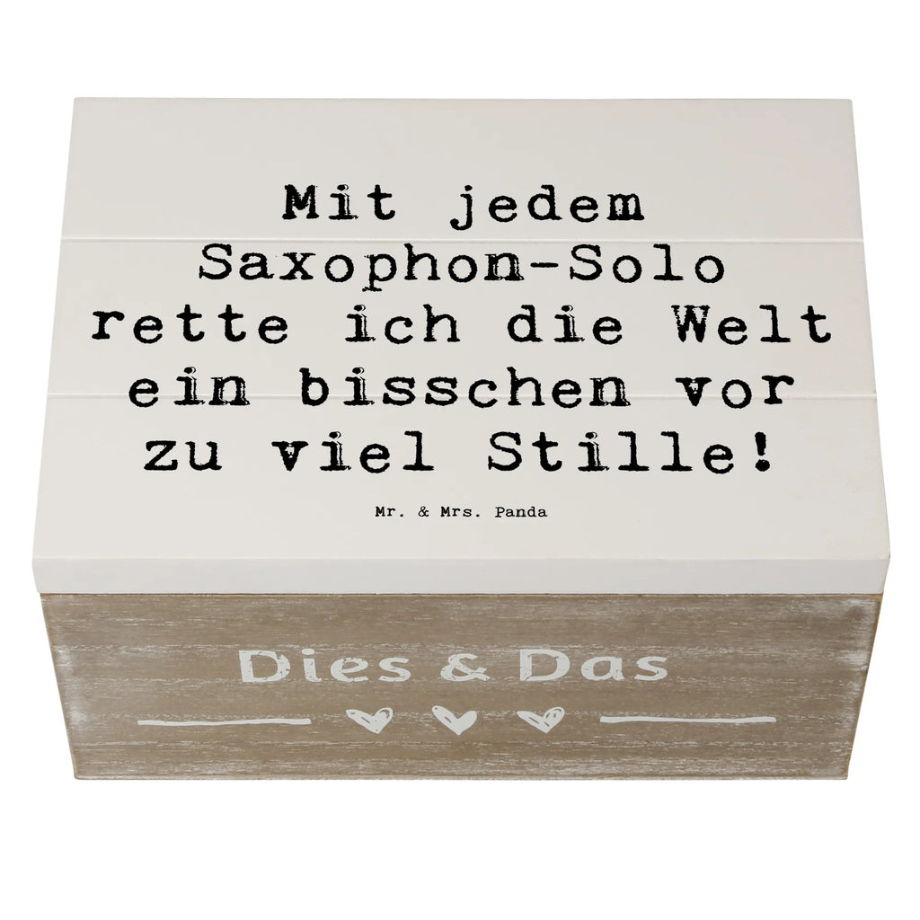 Holzkiste Spruch Saxophon Magie Holzkiste, Kiste, Schatzkiste, Truhe, Schatulle, XXL, Erinnerungsbox, Erinnerungskiste, Dekokiste, Aufbewahrungsbox, Geschenkbox, Geschenkdose, Instrumente, Geschenke Musiker, Musikliebhaber