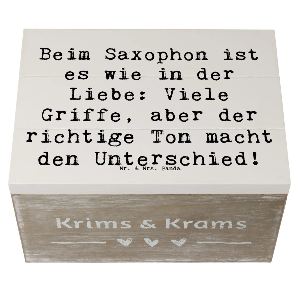 Holzkiste Spruch Saxophon Liebe Holzkiste, Kiste, Schatzkiste, Truhe, Schatulle, XXL, Erinnerungsbox, Erinnerungskiste, Dekokiste, Aufbewahrungsbox, Geschenkbox, Geschenkdose, Instrumente, Geschenke Musiker, Musikliebhaber