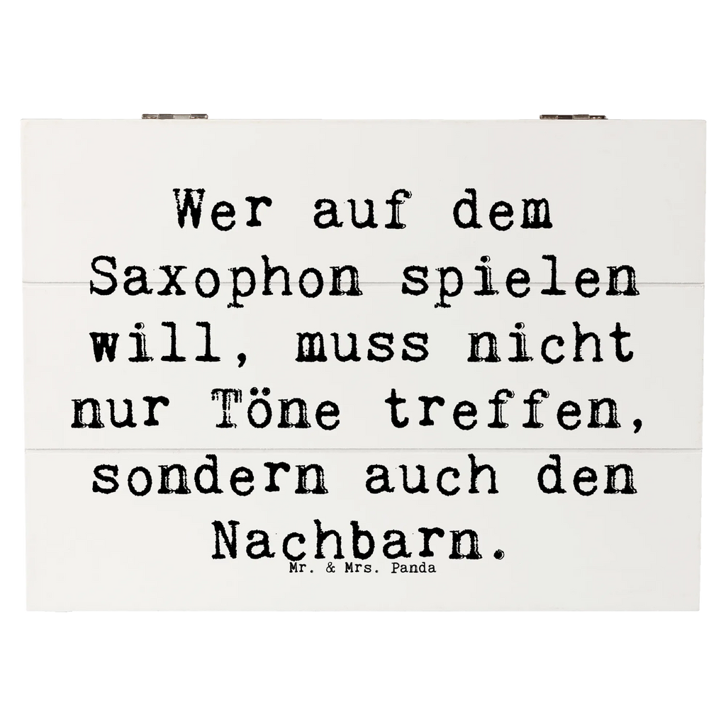 Holzkiste Spruch Saxophon Spieler Holzkiste, Kiste, Schatzkiste, Truhe, Schatulle, XXL, Erinnerungsbox, Erinnerungskiste, Dekokiste, Aufbewahrungsbox, Geschenkbox, Geschenkdose, Instrumente, Geschenke Musiker, Musikliebhaber