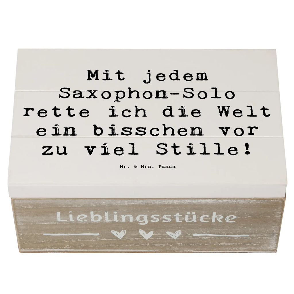 Holzkiste Spruch Saxophon Magie Holzkiste, Kiste, Schatzkiste, Truhe, Schatulle, XXL, Erinnerungsbox, Erinnerungskiste, Dekokiste, Aufbewahrungsbox, Geschenkbox, Geschenkdose, Instrumente, Geschenke Musiker, Musikliebhaber