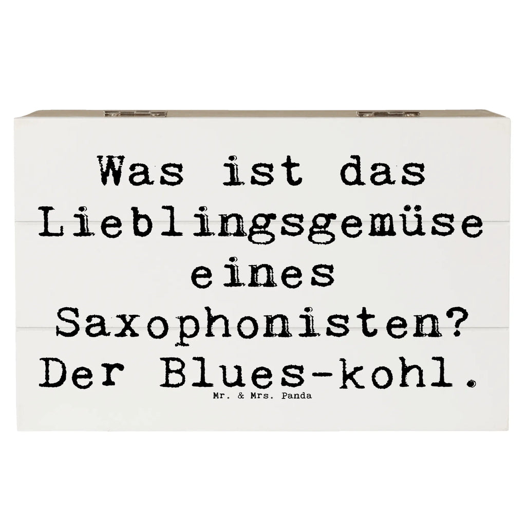 Holzkiste Spruch Saxophon Blues Holzkiste, Kiste, Schatzkiste, Truhe, Schatulle, XXL, Erinnerungsbox, Erinnerungskiste, Dekokiste, Aufbewahrungsbox, Geschenkbox, Geschenkdose, Instrumente, Geschenke Musiker, Musikliebhaber