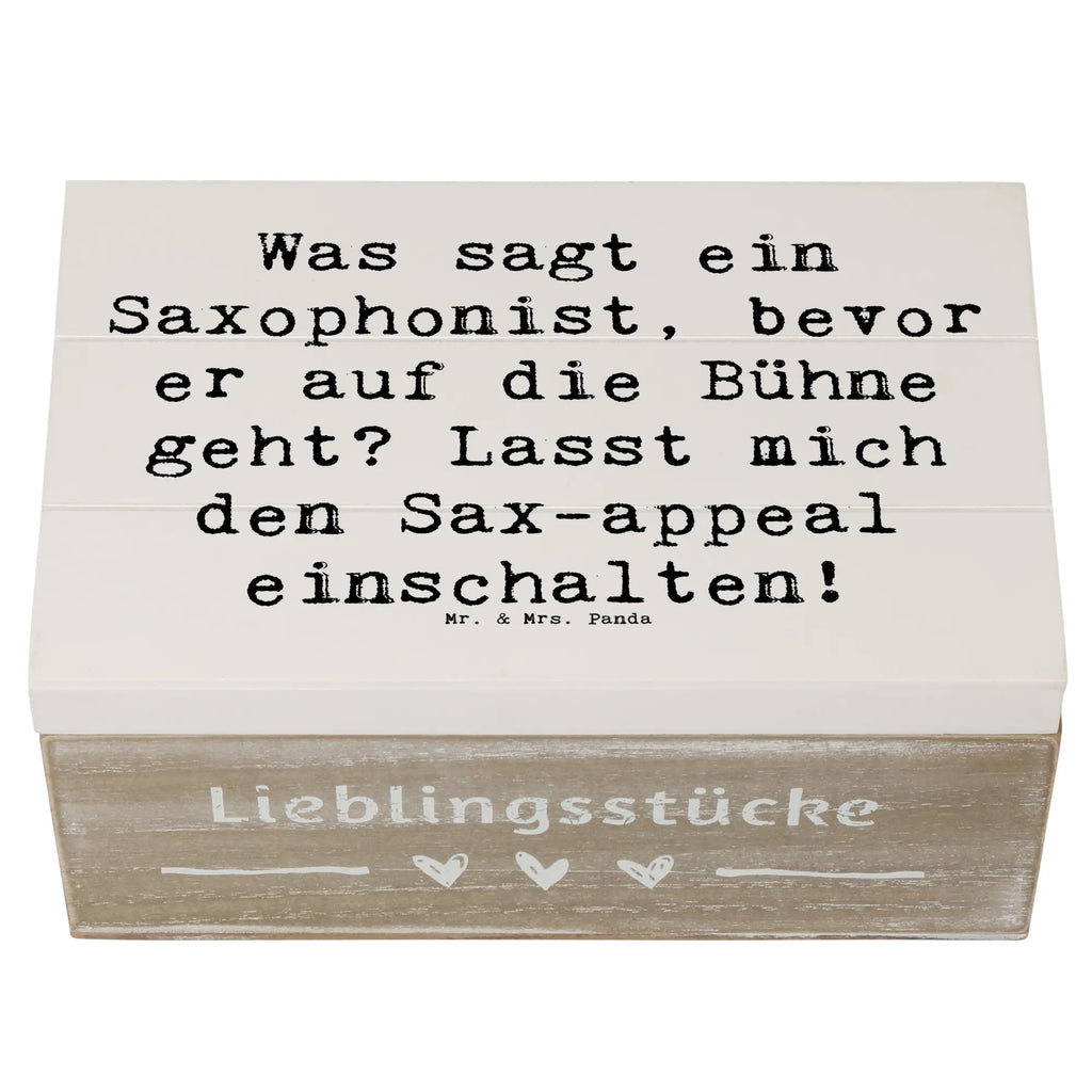 Holzkiste Spruch Magischer Saxophon-Charme Holzkiste, Kiste, Schatzkiste, Truhe, Schatulle, XXL, Erinnerungsbox, Erinnerungskiste, Dekokiste, Aufbewahrungsbox, Geschenkbox, Geschenkdose, Instrumente, Geschenke Musiker, Musikliebhaber