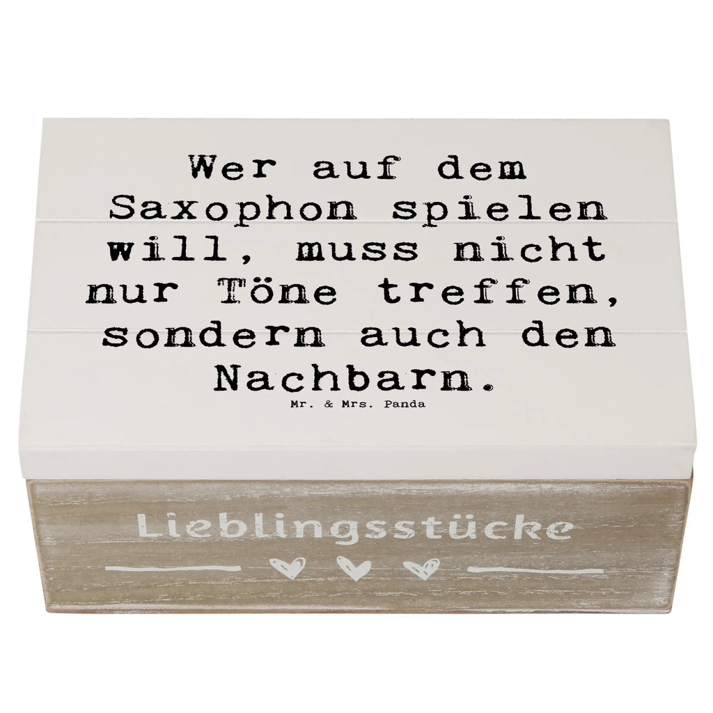 Holzkiste Spruch Saxophon Spieler Holzkiste, Kiste, Schatzkiste, Truhe, Schatulle, XXL, Erinnerungsbox, Erinnerungskiste, Dekokiste, Aufbewahrungsbox, Geschenkbox, Geschenkdose, Instrumente, Geschenke Musiker, Musikliebhaber