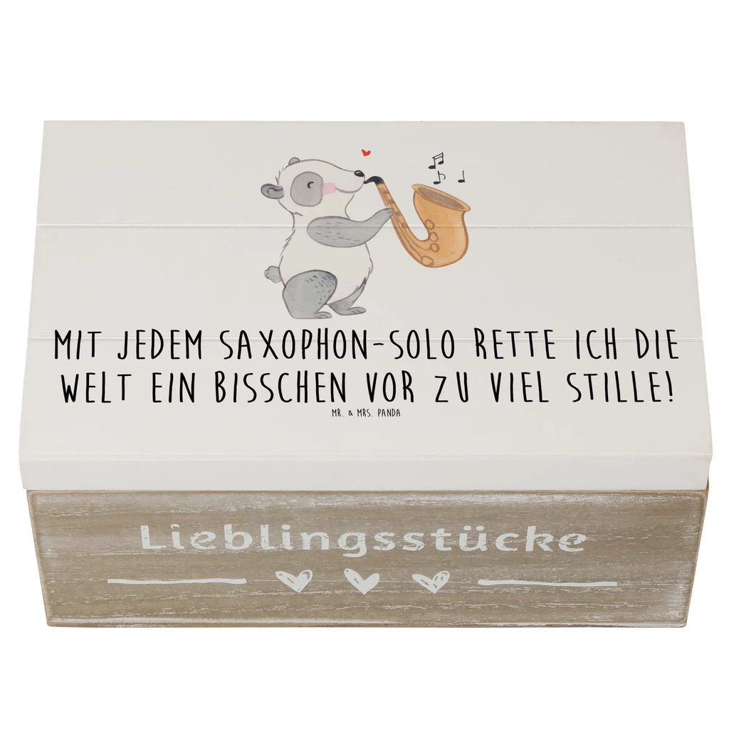 Holzkiste Saxophon Magie Holzkiste, Kiste, Schatzkiste, Truhe, Schatulle, XXL, Erinnerungsbox, Erinnerungskiste, Dekokiste, Aufbewahrungsbox, Geschenkbox, Geschenkdose, Instrumente, Geschenke Musiker, Musikliebhaber