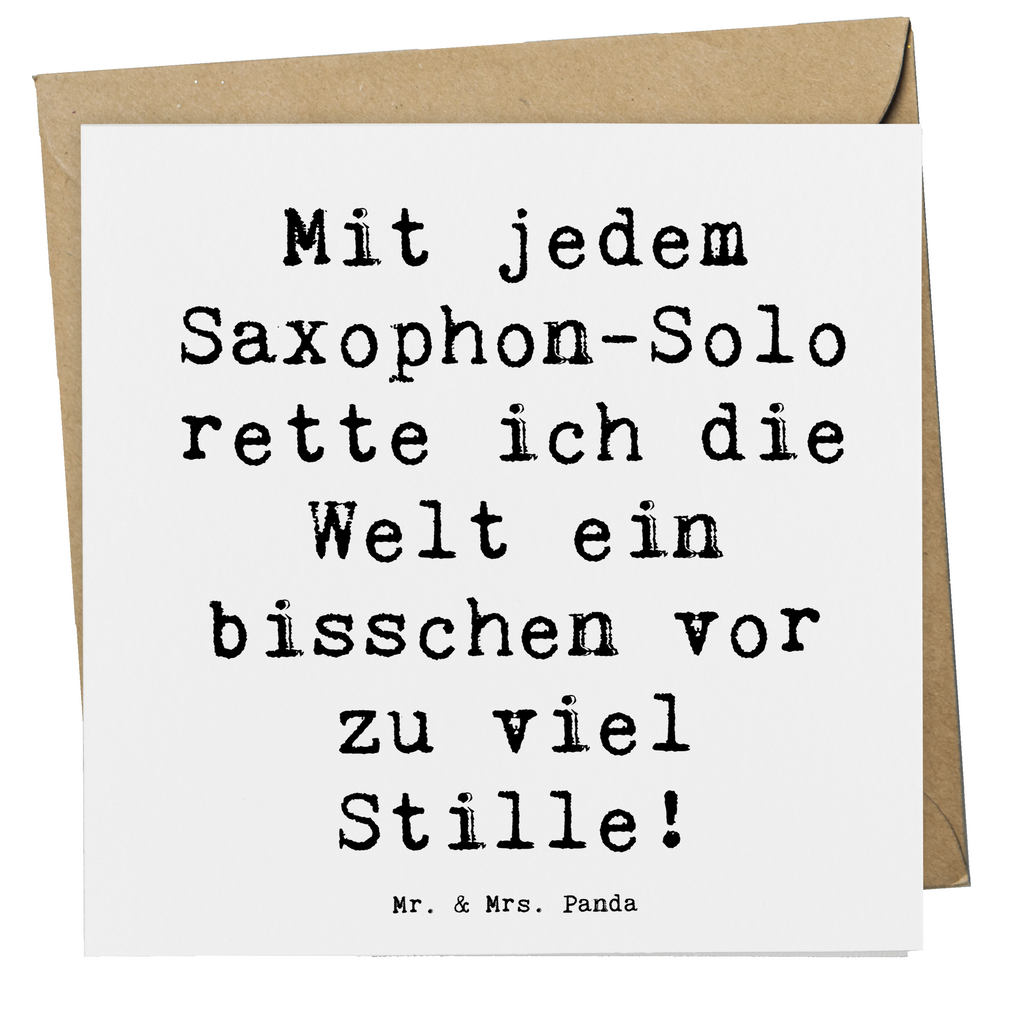 Deluxe Karte Spruch Saxophon Magie Karte, Grußkarte, Klappkarte, Einladungskarte, Glückwunschkarte, Hochzeitskarte, Geburtstagskarte, Hochwertige Grußkarte, Hochwertige Klappkarte, Instrumente, Geschenke Musiker, Musikliebhaber