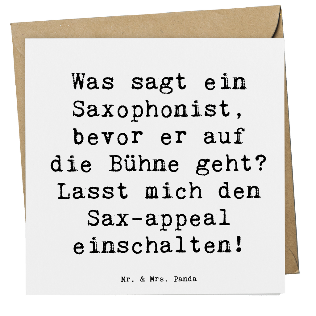 Deluxe Karte Spruch Magischer Saxophon-Charme Karte, Grußkarte, Klappkarte, Einladungskarte, Glückwunschkarte, Hochzeitskarte, Geburtstagskarte, Hochwertige Grußkarte, Hochwertige Klappkarte, Instrumente, Geschenke Musiker, Musikliebhaber