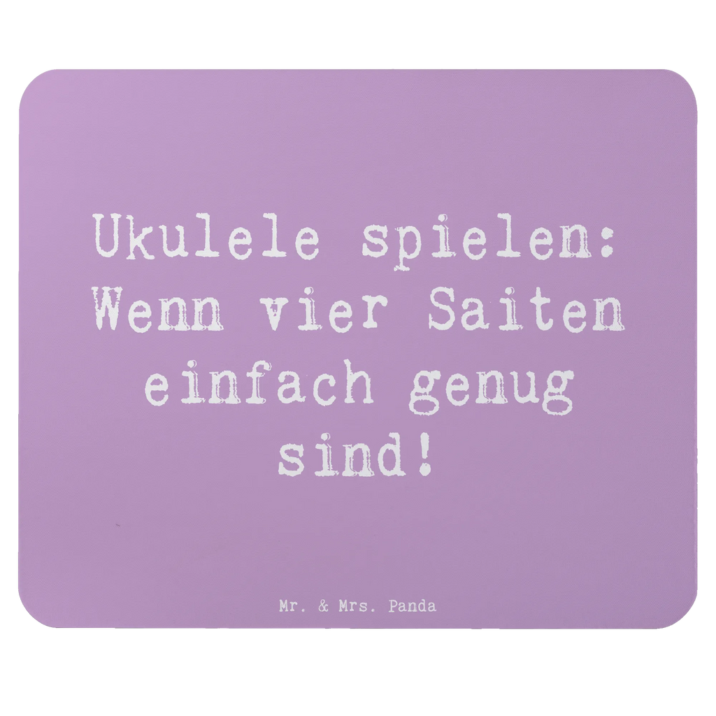 Mauspad Spruch Ukulele Freude