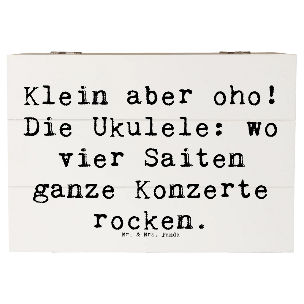 Holzkiste Spruch Ukulele Magie Holzkiste, Kiste, Schatzkiste, Truhe, Schatulle, XXL, Erinnerungsbox, Erinnerungskiste, Dekokiste, Aufbewahrungsbox, Geschenkbox, Geschenkdose, Instrumente, Geschenke Musiker, Musikliebhaber