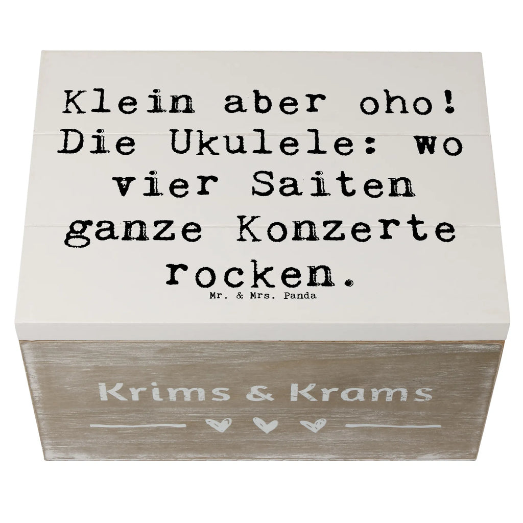 Holzkiste Spruch Ukulele Magie Holzkiste, Kiste, Schatzkiste, Truhe, Schatulle, XXL, Erinnerungsbox, Erinnerungskiste, Dekokiste, Aufbewahrungsbox, Geschenkbox, Geschenkdose, Instrumente, Geschenke Musiker, Musikliebhaber