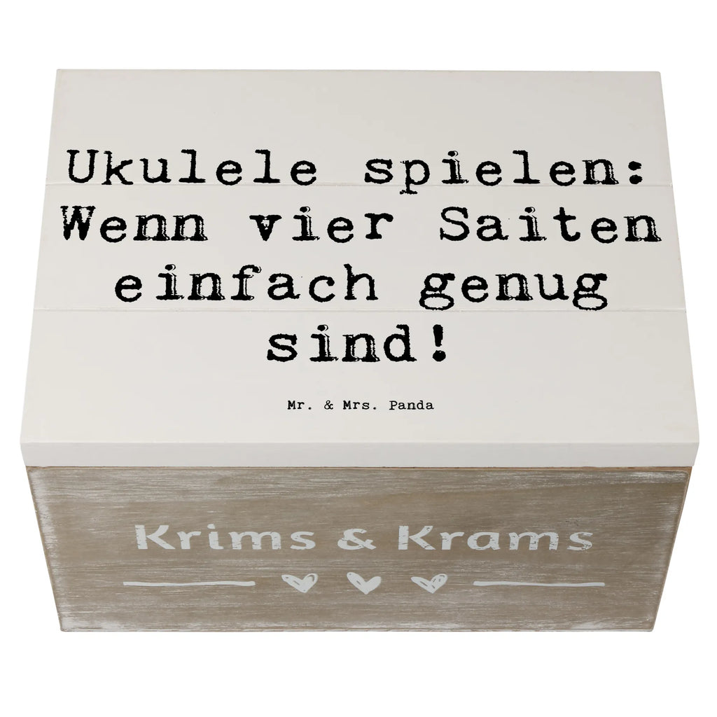 Holzkiste Spruch Ukulele Freude Holzkiste, Kiste, Schatzkiste, Truhe, Schatulle, XXL, Erinnerungsbox, Erinnerungskiste, Dekokiste, Aufbewahrungsbox, Geschenkbox, Geschenkdose, Instrumente, Geschenke Musiker, Musikliebhaber