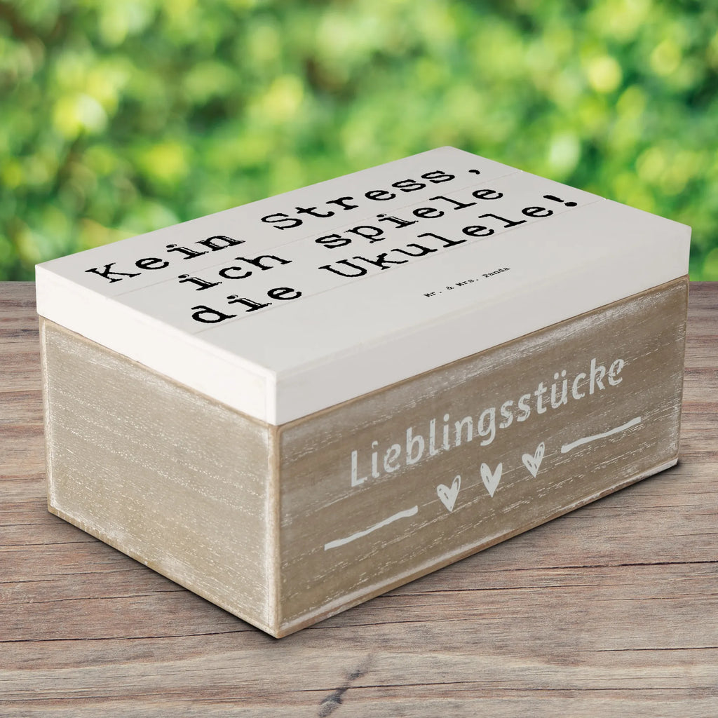 Holzkiste Spruch Ukulele Entspannung Holzkiste, Kiste, Schatzkiste, Truhe, Schatulle, XXL, Erinnerungsbox, Erinnerungskiste, Dekokiste, Aufbewahrungsbox, Geschenkbox, Geschenkdose, Instrumente, Geschenke Musiker, Musikliebhaber