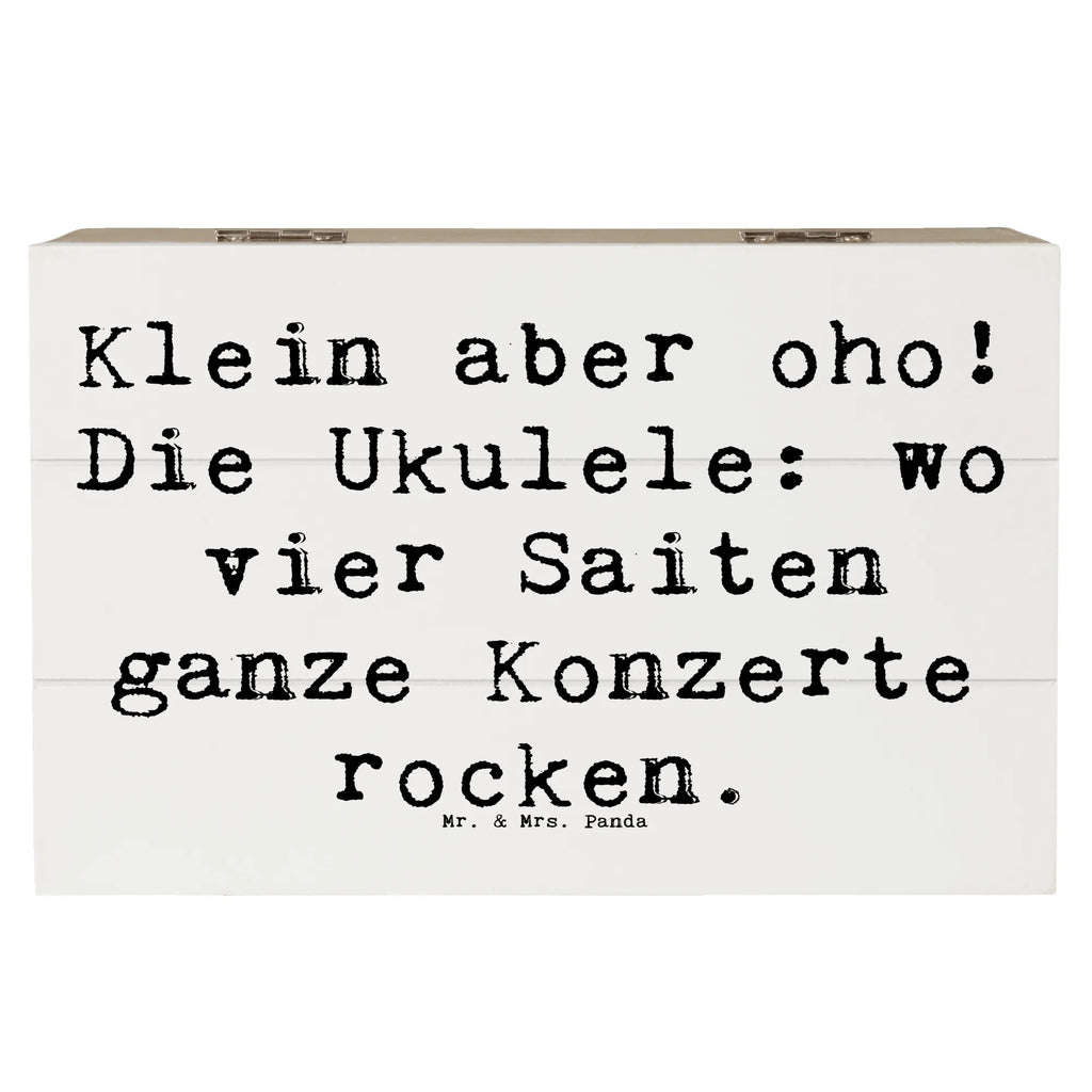 Holzkiste Spruch Ukulele Magie Holzkiste, Kiste, Schatzkiste, Truhe, Schatulle, XXL, Erinnerungsbox, Erinnerungskiste, Dekokiste, Aufbewahrungsbox, Geschenkbox, Geschenkdose, Instrumente, Geschenke Musiker, Musikliebhaber