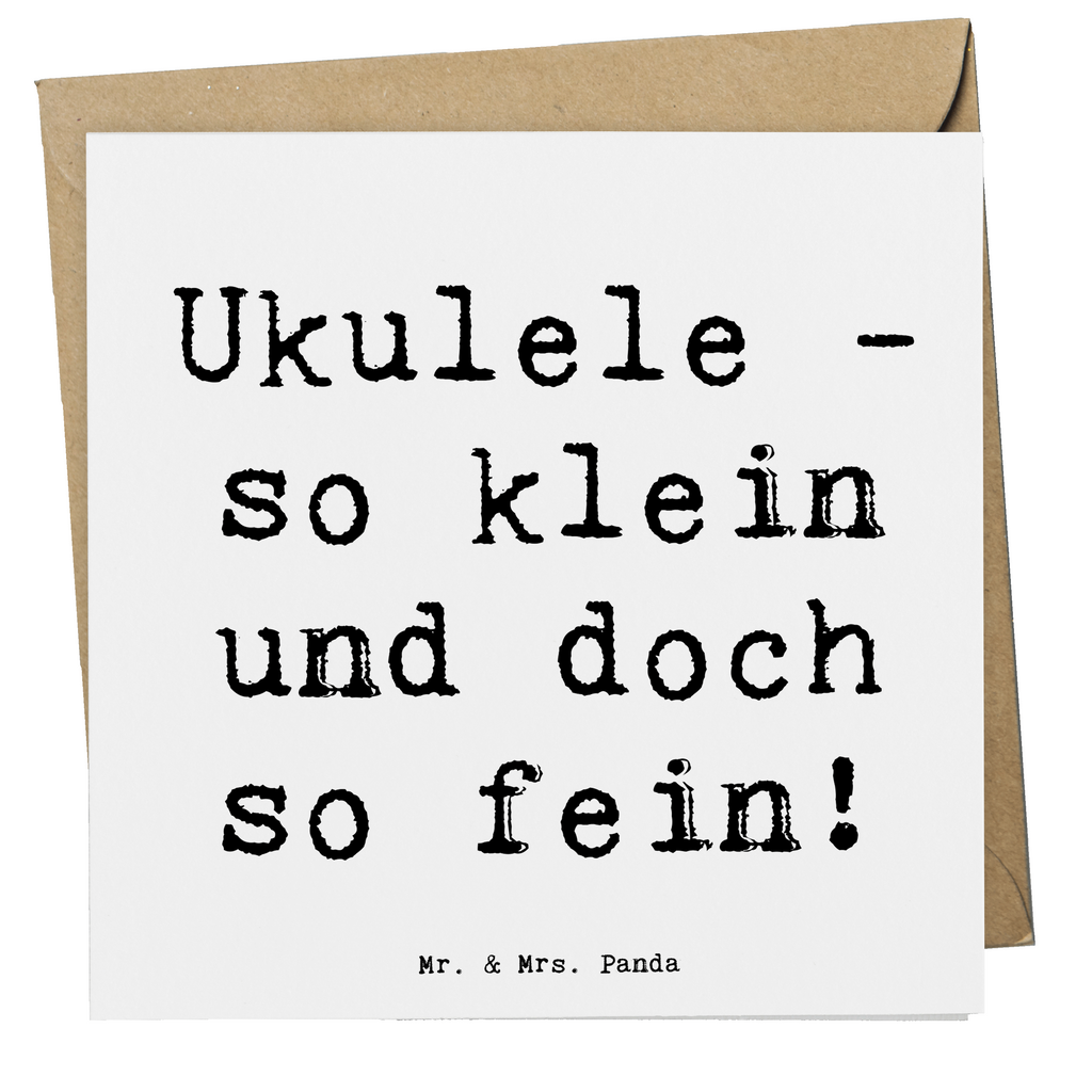 Deluxe Karte Spruch Zauberhafte Ukulele Karte, Grußkarte, Klappkarte, Einladungskarte, Glückwunschkarte, Hochzeitskarte, Geburtstagskarte, Hochwertige Grußkarte, Hochwertige Klappkarte, Instrumente, Geschenke Musiker, Musikliebhaber