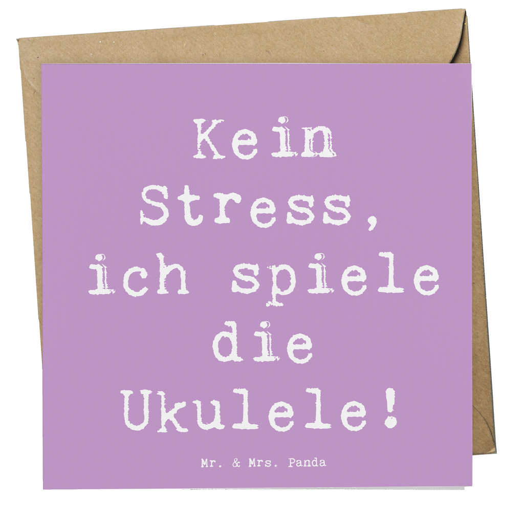 Deluxe Karte Spruch Ukulele Entspannung Karte, Grußkarte, Klappkarte, Einladungskarte, Glückwunschkarte, Hochzeitskarte, Geburtstagskarte, Hochwertige Grußkarte, Hochwertige Klappkarte, Instrumente, Geschenke Musiker, Musikliebhaber