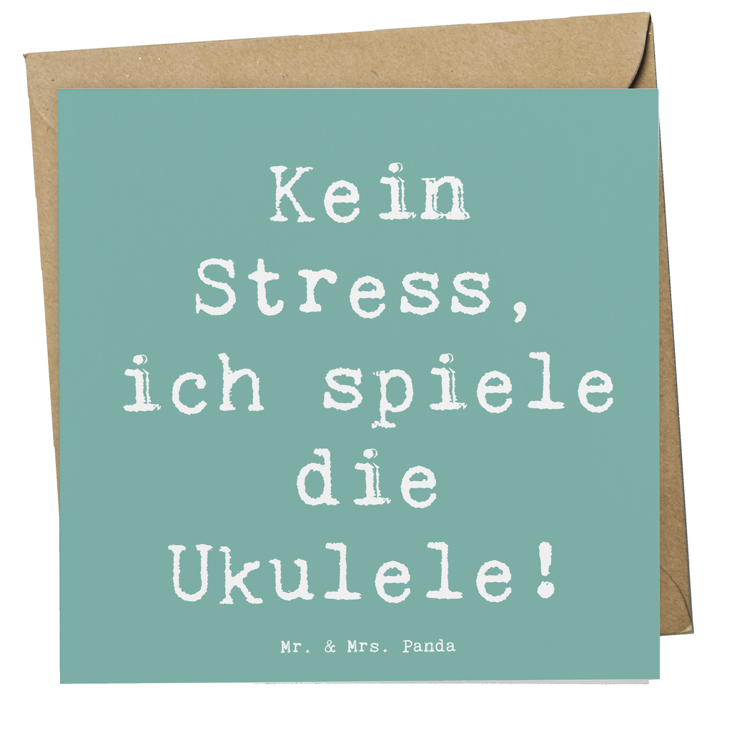 Deluxe Karte Spruch Ukulele Entspannung Karte, Grußkarte, Klappkarte, Einladungskarte, Glückwunschkarte, Hochzeitskarte, Geburtstagskarte, Hochwertige Grußkarte, Hochwertige Klappkarte, Instrumente, Geschenke Musiker, Musikliebhaber