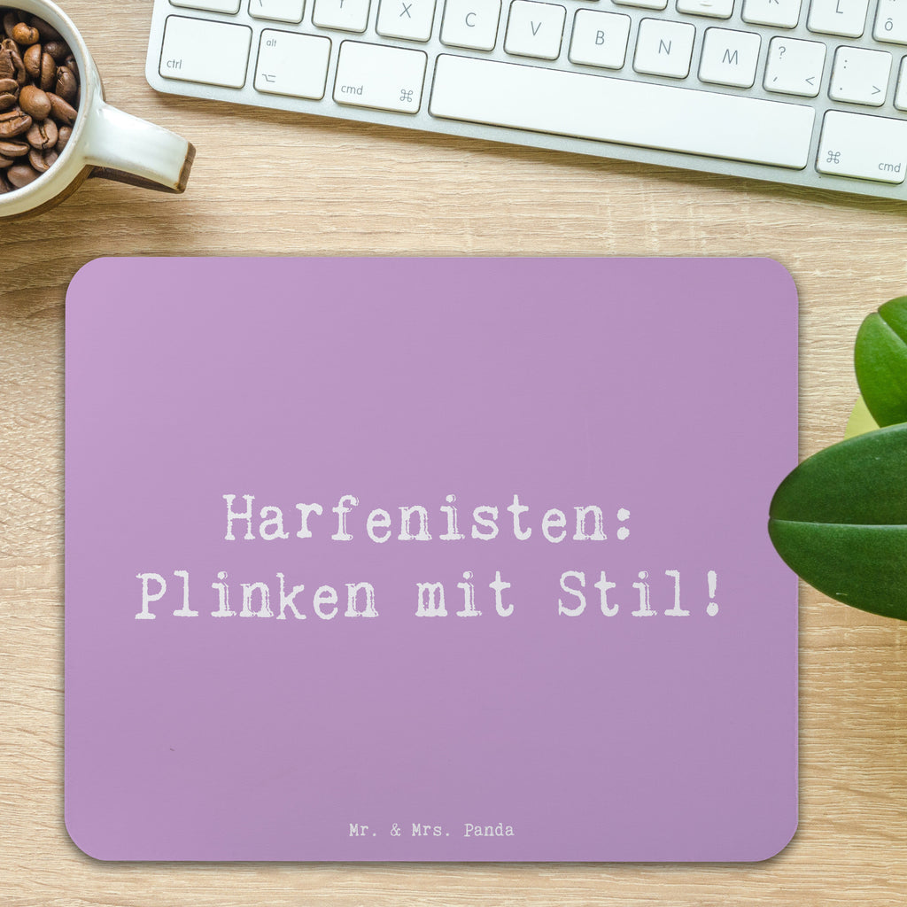 Mauspad Spruch Harfe mit Stil Mousepad, Computer zubehör, Büroausstattung, PC Zubehör, Arbeitszimmer, Mauspad, Einzigartiges Mauspad, Designer Mauspad, Mausunterlage, Mauspad Büro, Instrumente, Geschenke Musiker, Musikliebhaber