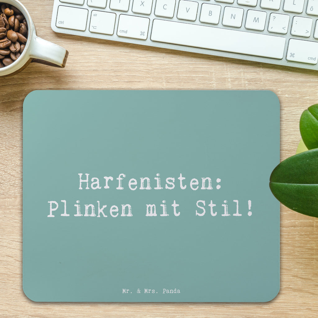 Mauspad Spruch Harfe mit Stil Mousepad, Computer zubehör, Büroausstattung, PC Zubehör, Arbeitszimmer, Mauspad, Einzigartiges Mauspad, Designer Mauspad, Mausunterlage, Mauspad Büro, Instrumente, Geschenke Musiker, Musikliebhaber