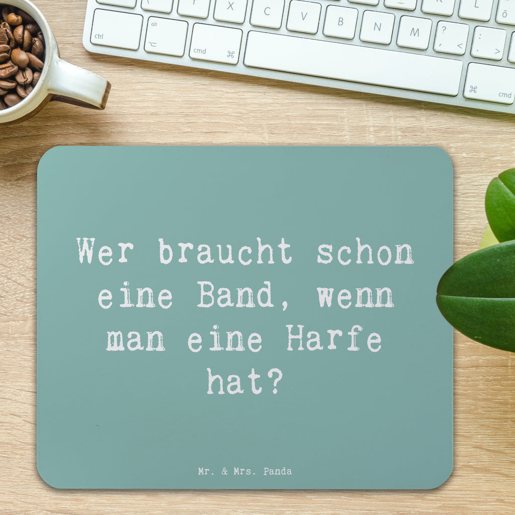 Mauspad Spruch Wer braucht schon eine Band, wenn man eine Harfe hat? Mousepad, Computer zubehör, Büroausstattung, PC Zubehör, Arbeitszimmer, Mauspad, Einzigartiges Mauspad, Designer Mauspad, Mausunterlage, Mauspad Büro, Instrumente, Geschenke Musiker, Musikliebhaber