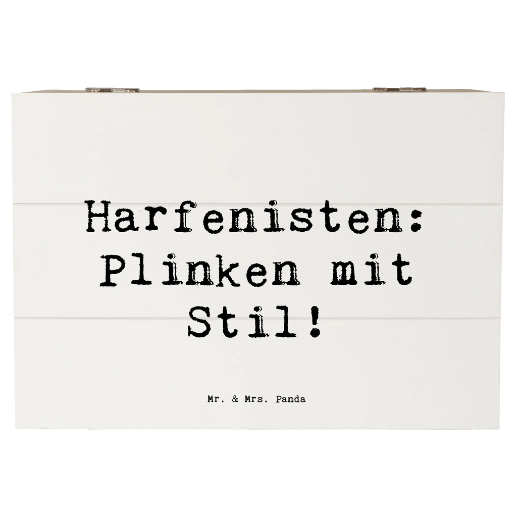 Holzkiste Spruch Harfe mit Stil Holzkiste, Kiste, Schatzkiste, Truhe, Schatulle, XXL, Erinnerungsbox, Erinnerungskiste, Dekokiste, Aufbewahrungsbox, Geschenkbox, Geschenkdose, Instrumente, Geschenke Musiker, Musikliebhaber