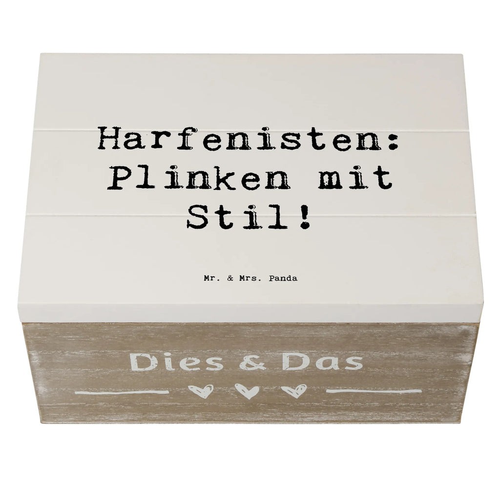 Holzkiste Spruch Harfe mit Stil Holzkiste, Kiste, Schatzkiste, Truhe, Schatulle, XXL, Erinnerungsbox, Erinnerungskiste, Dekokiste, Aufbewahrungsbox, Geschenkbox, Geschenkdose, Instrumente, Geschenke Musiker, Musikliebhaber