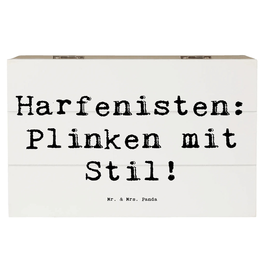 Holzkiste Spruch Harfe mit Stil Holzkiste, Kiste, Schatzkiste, Truhe, Schatulle, XXL, Erinnerungsbox, Erinnerungskiste, Dekokiste, Aufbewahrungsbox, Geschenkbox, Geschenkdose, Instrumente, Geschenke Musiker, Musikliebhaber