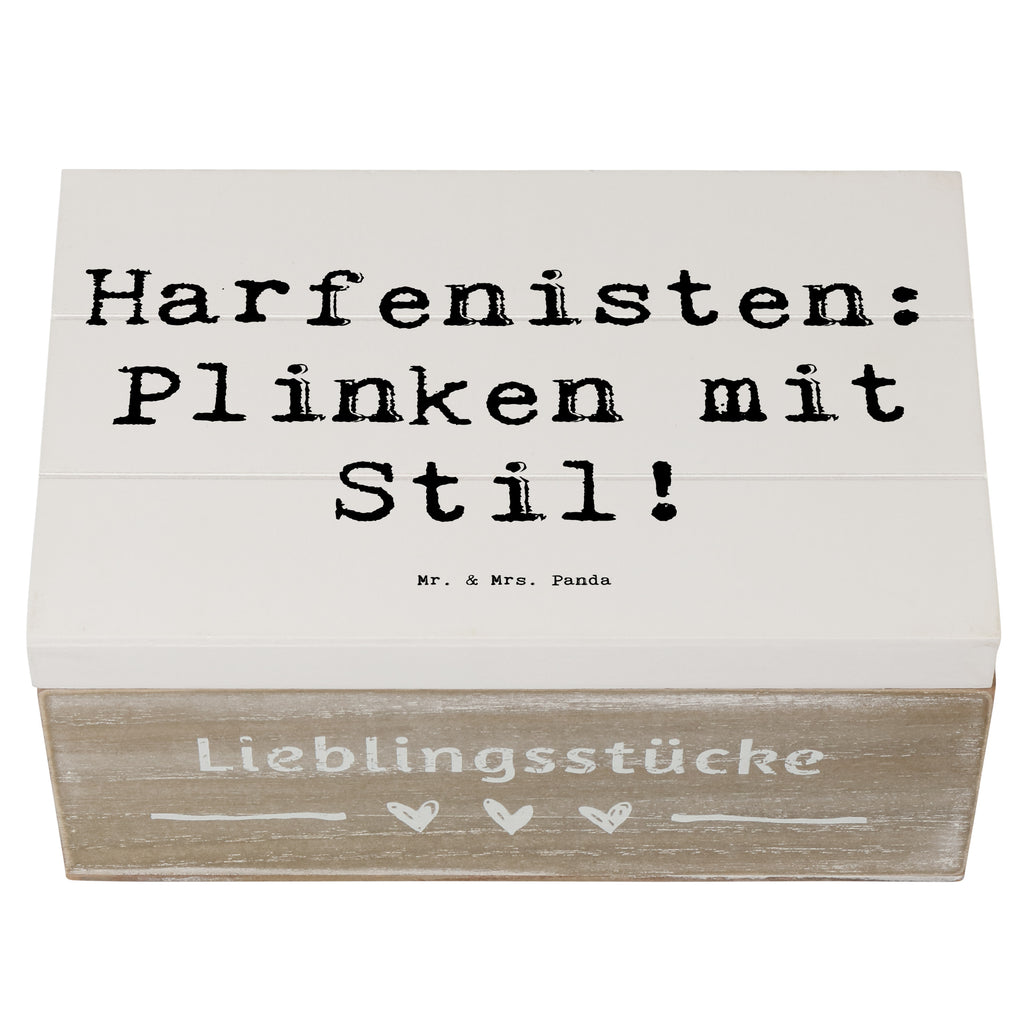 Holzkiste Spruch Harfe mit Stil Holzkiste, Kiste, Schatzkiste, Truhe, Schatulle, XXL, Erinnerungsbox, Erinnerungskiste, Dekokiste, Aufbewahrungsbox, Geschenkbox, Geschenkdose, Instrumente, Geschenke Musiker, Musikliebhaber