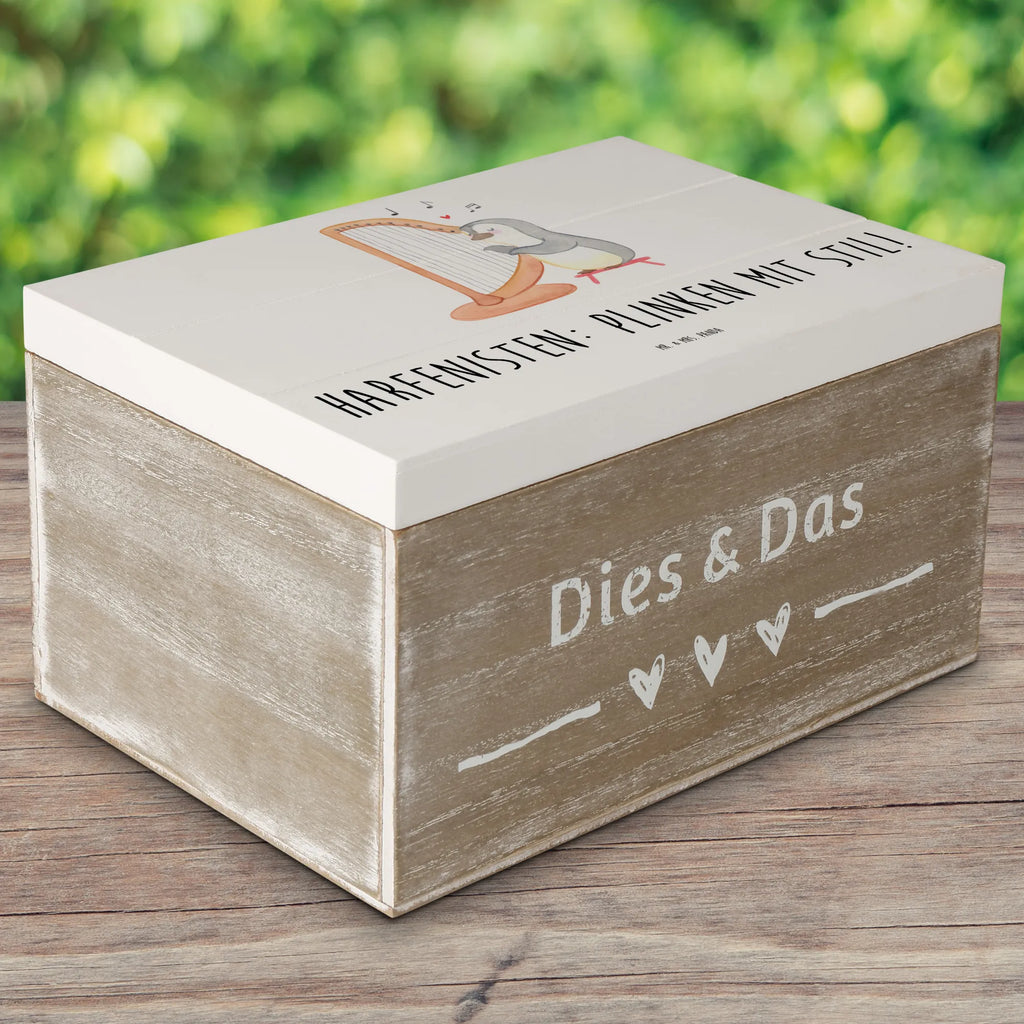 Holzkiste Harfe mit Stil Holzkiste, Kiste, Schatzkiste, Truhe, Schatulle, XXL, Erinnerungsbox, Erinnerungskiste, Dekokiste, Aufbewahrungsbox, Geschenkbox, Geschenkdose, Instrumente, Geschenke Musiker, Musikliebhaber