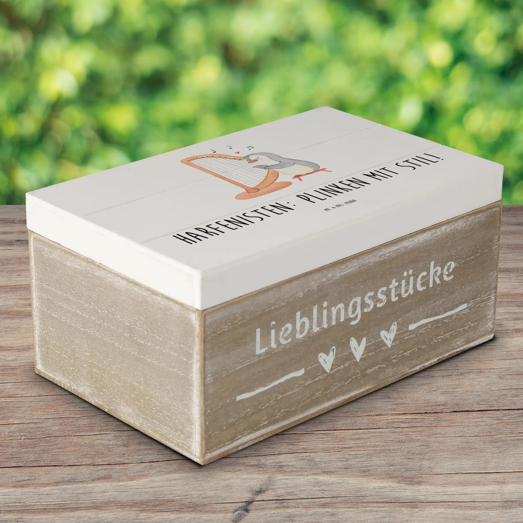 Holzkiste Harfe mit Stil Holzkiste, Kiste, Schatzkiste, Truhe, Schatulle, XXL, Erinnerungsbox, Erinnerungskiste, Dekokiste, Aufbewahrungsbox, Geschenkbox, Geschenkdose, Instrumente, Geschenke Musiker, Musikliebhaber