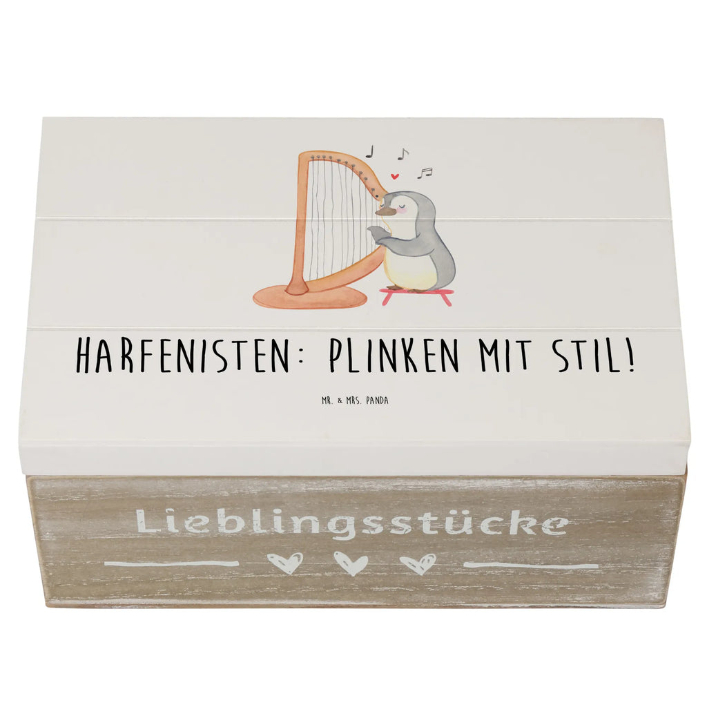 Holzkiste Harfe mit Stil Holzkiste, Kiste, Schatzkiste, Truhe, Schatulle, XXL, Erinnerungsbox, Erinnerungskiste, Dekokiste, Aufbewahrungsbox, Geschenkbox, Geschenkdose, Instrumente, Geschenke Musiker, Musikliebhaber