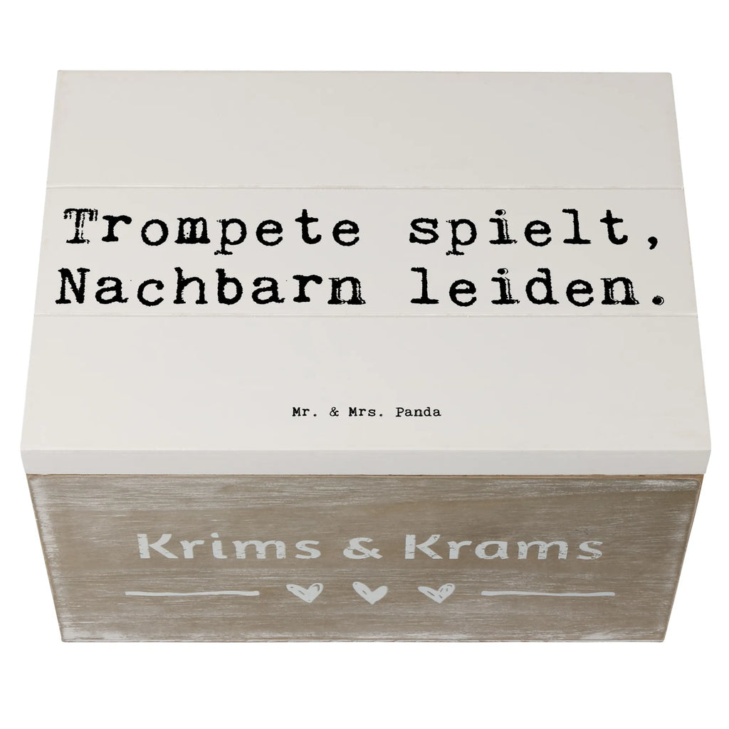 Holzkiste Spruch Trompete Freude Holzkiste, Kiste, Schatzkiste, Truhe, Schatulle, XXL, Erinnerungsbox, Erinnerungskiste, Dekokiste, Aufbewahrungsbox, Geschenkbox, Geschenkdose, Instrumente, Geschenke Musiker, Musikliebhaber