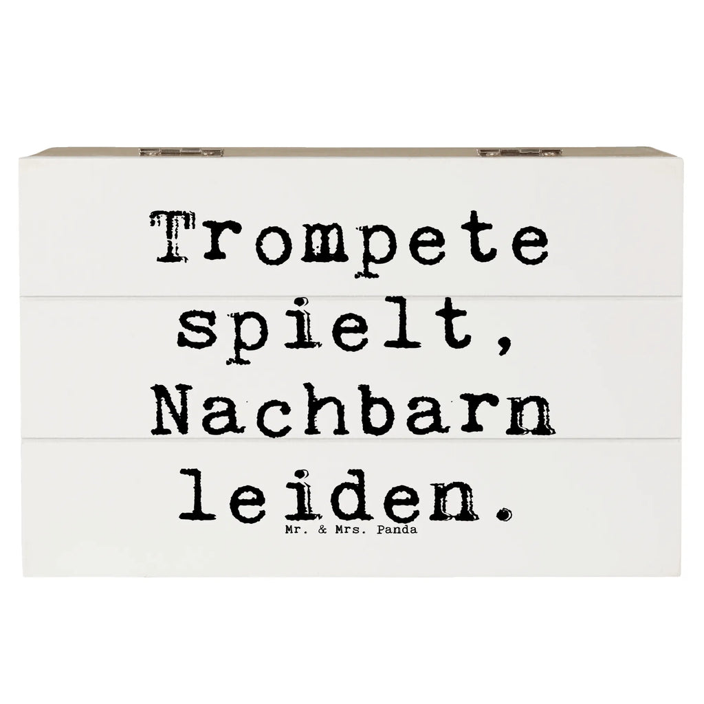 Holzkiste Spruch Trompete Freude Holzkiste, Kiste, Schatzkiste, Truhe, Schatulle, XXL, Erinnerungsbox, Erinnerungskiste, Dekokiste, Aufbewahrungsbox, Geschenkbox, Geschenkdose, Instrumente, Geschenke Musiker, Musikliebhaber