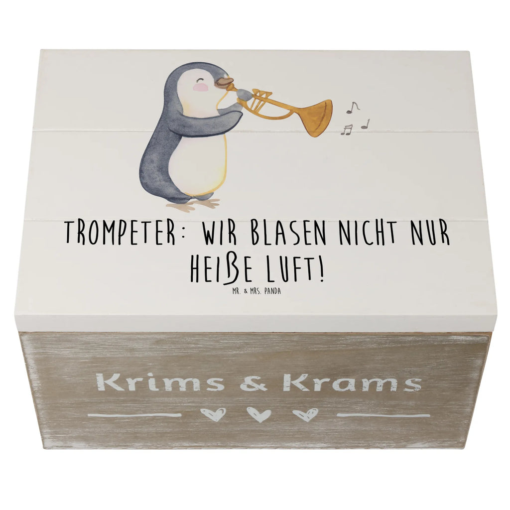 Holzkiste Trompete Kunst Holzkiste, Kiste, Schatzkiste, Truhe, Schatulle, XXL, Erinnerungsbox, Erinnerungskiste, Dekokiste, Aufbewahrungsbox, Geschenkbox, Geschenkdose, Instrumente, Geschenke Musiker, Musikliebhaber