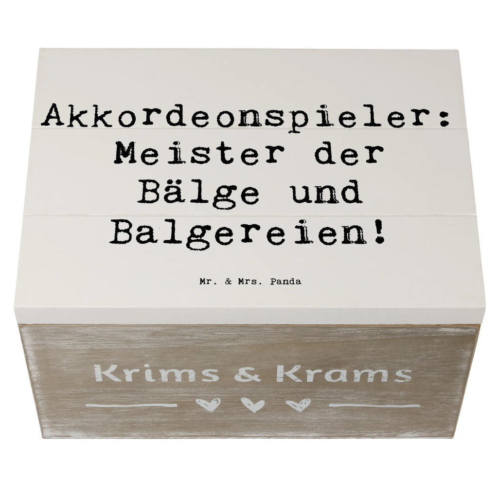 Holzkiste Spruch Akkordeonmeister Holzkiste, Kiste, Schatzkiste, Truhe, Schatulle, XXL, Erinnerungsbox, Erinnerungskiste, Dekokiste, Aufbewahrungsbox, Geschenkbox, Geschenkdose, Instrumente, Geschenke Musiker, Musikliebhaber