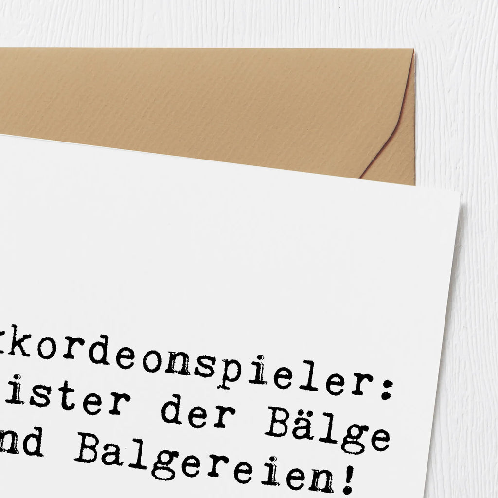 Deluxe Karte Spruch Akkordeonmeister Karte, Grußkarte, Klappkarte, Einladungskarte, Glückwunschkarte, Hochzeitskarte, Geburtstagskarte, Hochwertige Grußkarte, Hochwertige Klappkarte, Instrumente, Geschenke Musiker, Musikliebhaber