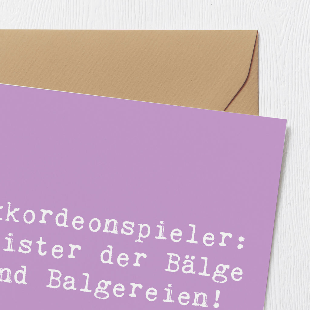 Deluxe Karte Spruch Akkordeonmeister Karte, Grußkarte, Klappkarte, Einladungskarte, Glückwunschkarte, Hochzeitskarte, Geburtstagskarte, Hochwertige Grußkarte, Hochwertige Klappkarte, Instrumente, Geschenke Musiker, Musikliebhaber