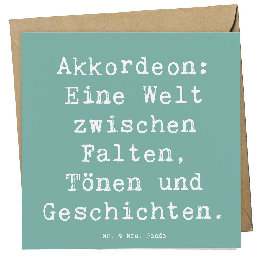 Deluxe Karte Spruch Akkordeon: Eine Welt zwischen Falten, Tönen und Geschichten. Karte, Grußkarte, Klappkarte, Einladungskarte, Glückwunschkarte, Hochzeitskarte, Geburtstagskarte, Hochwertige Grußkarte, Hochwertige Klappkarte, Instrumente, Geschenke Musiker, Musikliebhaber