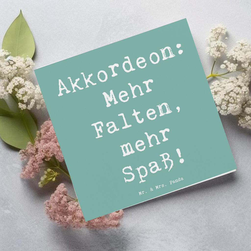 Deluxe Karte Spruch Akkordeon Spaß Karte, Grußkarte, Klappkarte, Einladungskarte, Glückwunschkarte, Hochzeitskarte, Geburtstagskarte, Hochwertige Grußkarte, Hochwertige Klappkarte, Instrumente, Geschenke Musiker, Musikliebhaber