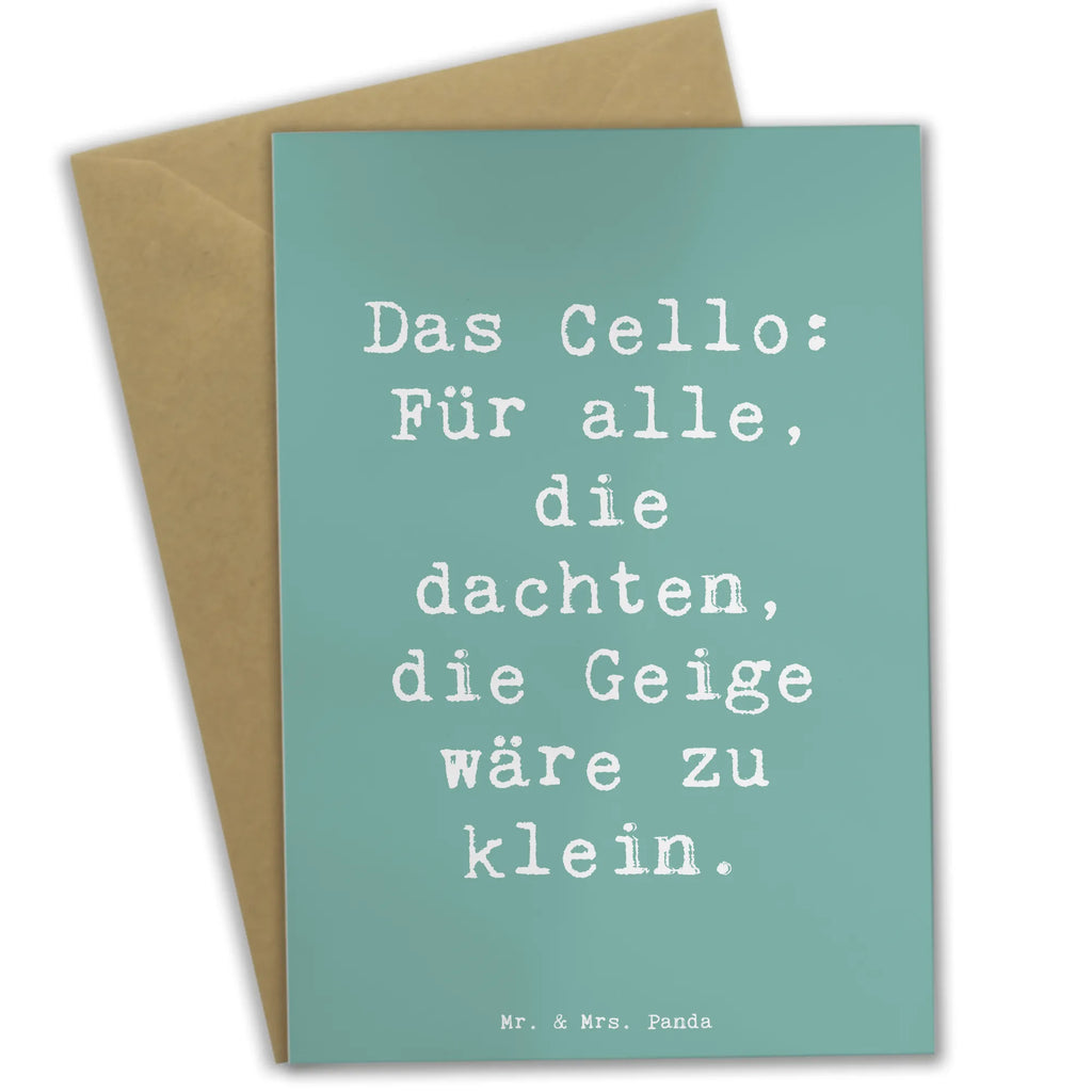 Grußkarte Cello vs. Geige Spruch Grußkarte, Klappkarte, Einladungskarte, Glückwunschkarte, Hochzeitskarte, Geburtstagskarte, Karte, Ansichtskarten, Instrumente, Geschenke Musiker, Musikliebhaber