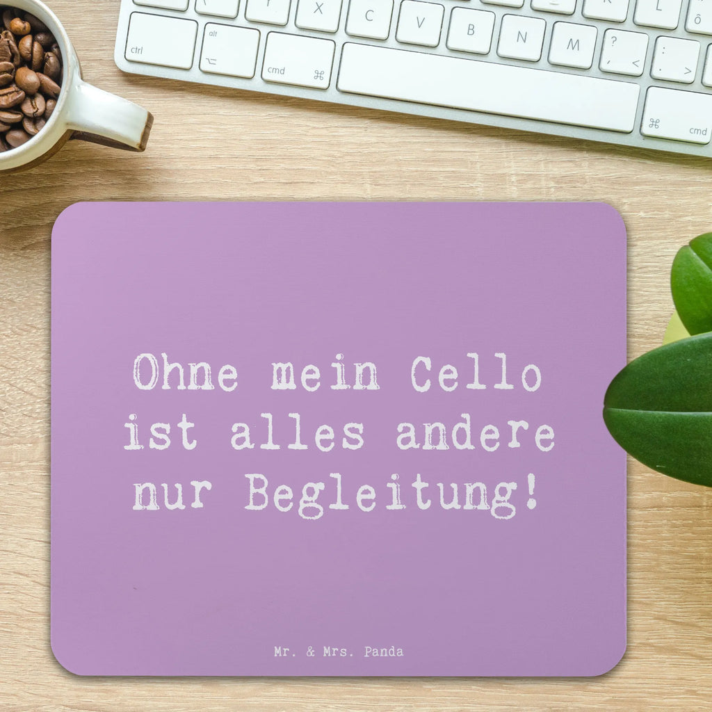 Mauspad Ohne mein Cello ist alles andere nur Begleitung - Cello Stolz Mousepad, Computer zubehör, Büroausstattung, PC Zubehör, Arbeitszimmer, Mauspad, Einzigartiges Mauspad, Designer Mauspad, Mausunterlage, Mauspad Büro, Instrumente, Geschenke Musiker, Musikliebhaber