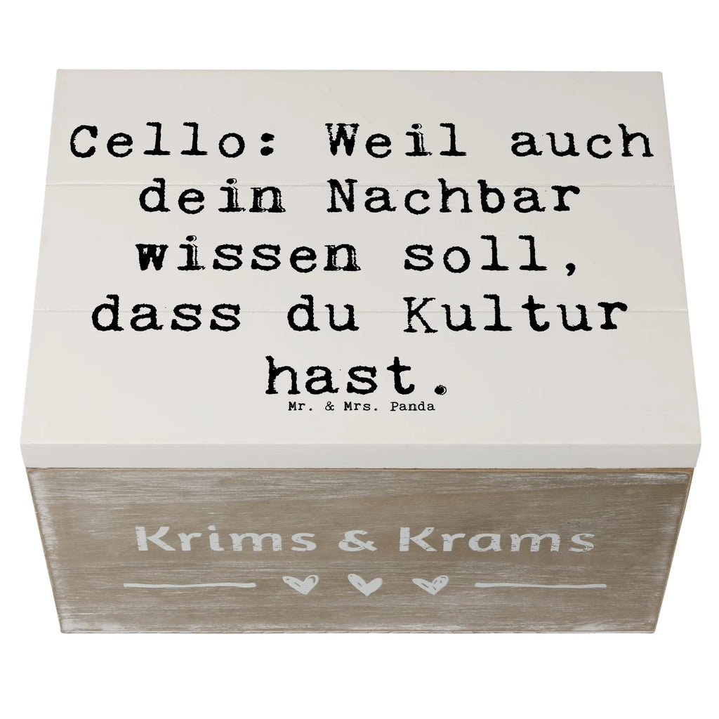 Holzkiste Spruch Cello Kultur Holzkiste, Kiste, Schatzkiste, Truhe, Schatulle, XXL, Erinnerungsbox, Erinnerungskiste, Dekokiste, Aufbewahrungsbox, Geschenkbox, Geschenkdose, Instrumente, Geschenke Musiker, Musikliebhaber