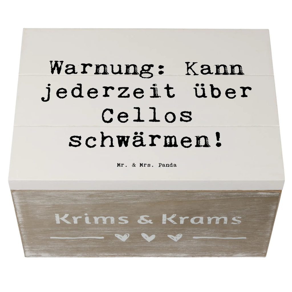 Holzkiste Spruch Cello Schwärmerei Holzkiste, Kiste, Schatzkiste, Truhe, Schatulle, XXL, Erinnerungsbox, Erinnerungskiste, Dekokiste, Aufbewahrungsbox, Geschenkbox, Geschenkdose, Instrumente, Geschenke Musiker, Musikliebhaber