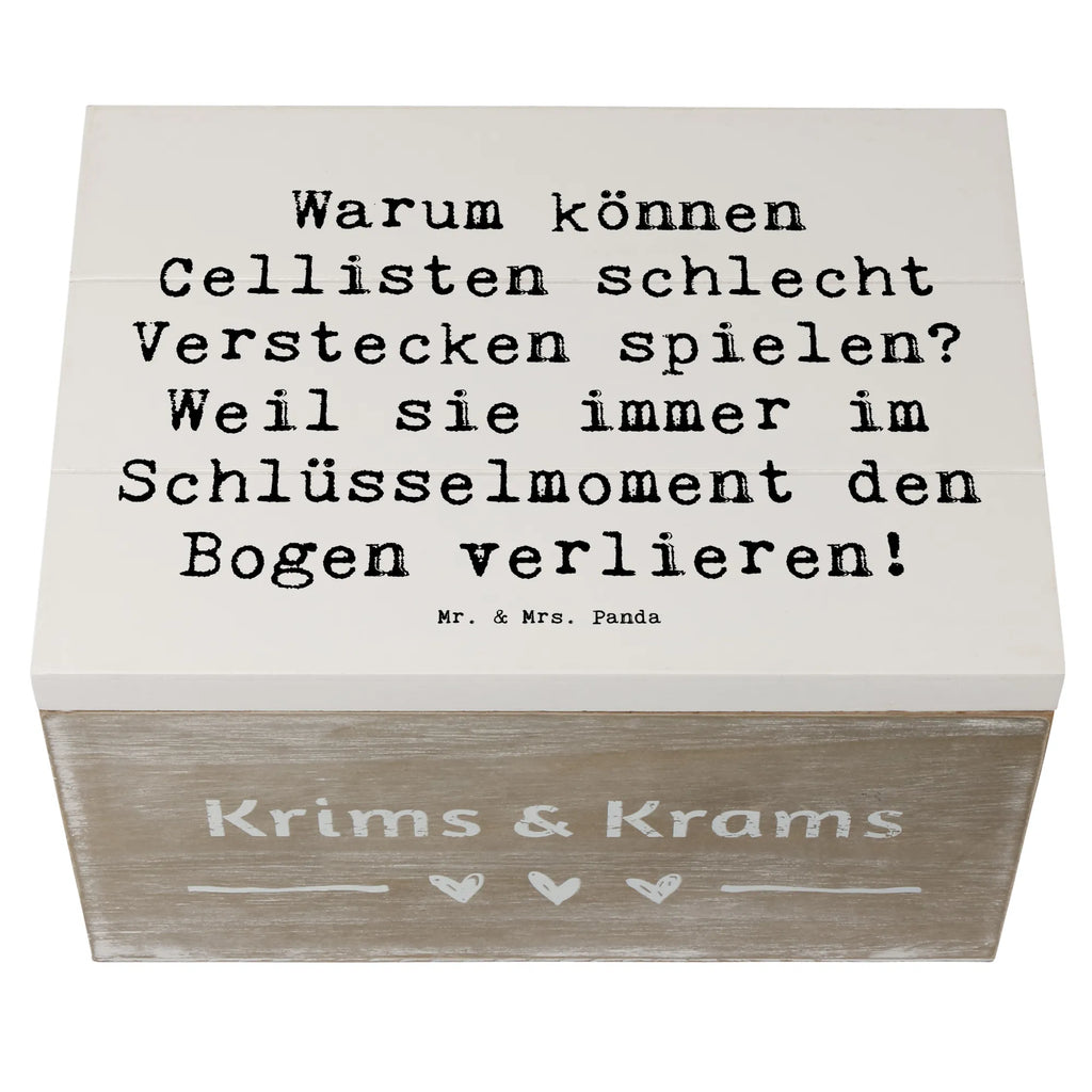 Holzkiste Spruch Cello Schlüsselmoment Holzkiste, Kiste, Schatzkiste, Truhe, Schatulle, XXL, Erinnerungsbox, Erinnerungskiste, Dekokiste, Aufbewahrungsbox, Geschenkbox, Geschenkdose, Instrumente, Geschenke Musiker, Musikliebhaber