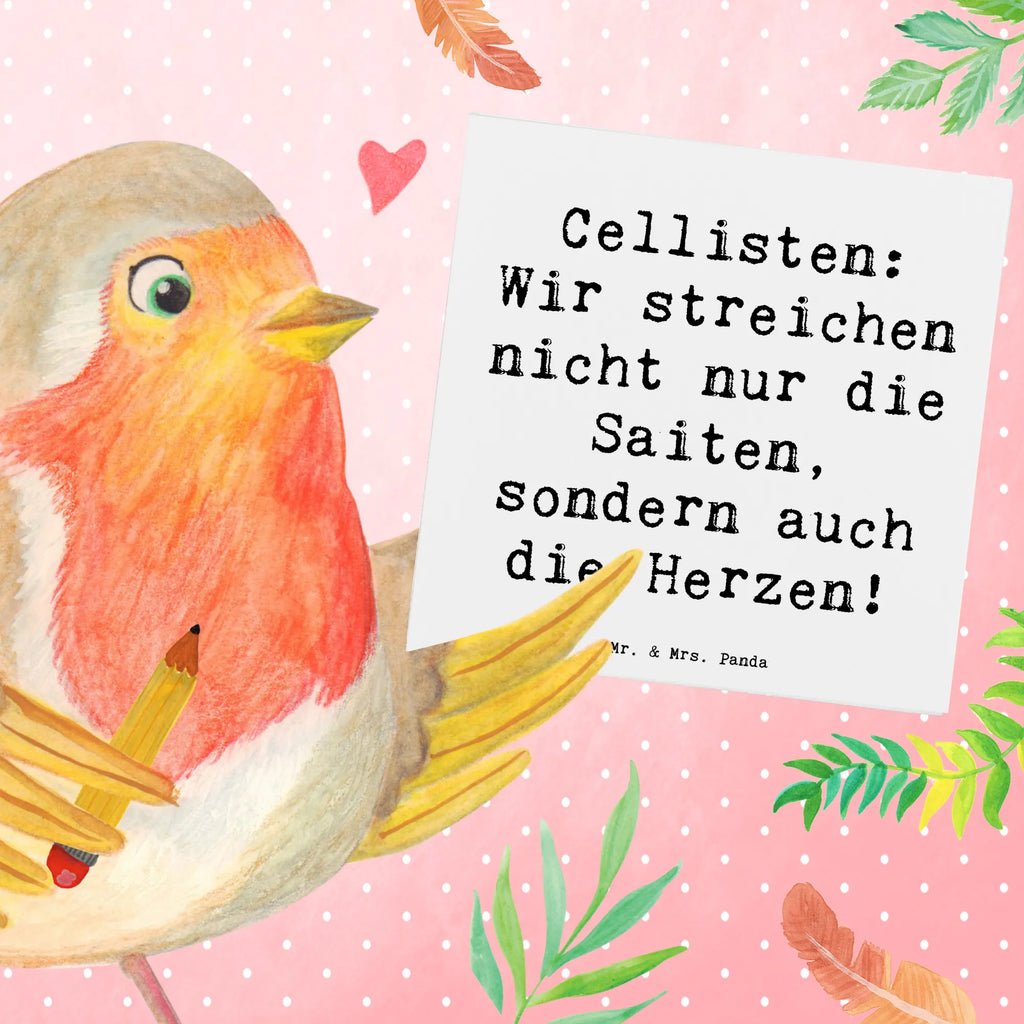 Deluxe Karte Spruch Cello Herz Karte, Grußkarte, Klappkarte, Einladungskarte, Glückwunschkarte, Hochzeitskarte, Geburtstagskarte, Hochwertige Grußkarte, Hochwertige Klappkarte, Instrumente, Geschenke Musiker, Musikliebhaber