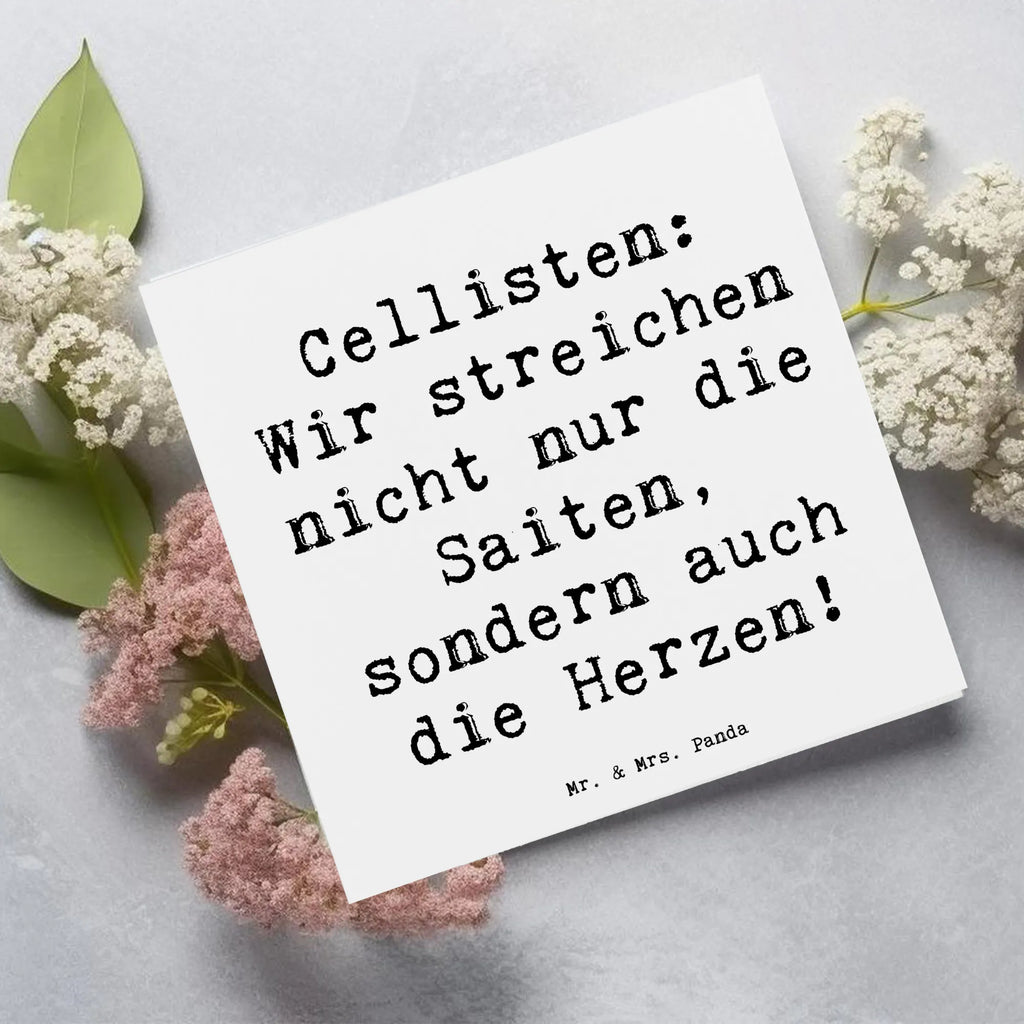 Deluxe Karte Spruch Cello Herz Karte, Grußkarte, Klappkarte, Einladungskarte, Glückwunschkarte, Hochzeitskarte, Geburtstagskarte, Hochwertige Grußkarte, Hochwertige Klappkarte, Instrumente, Geschenke Musiker, Musikliebhaber