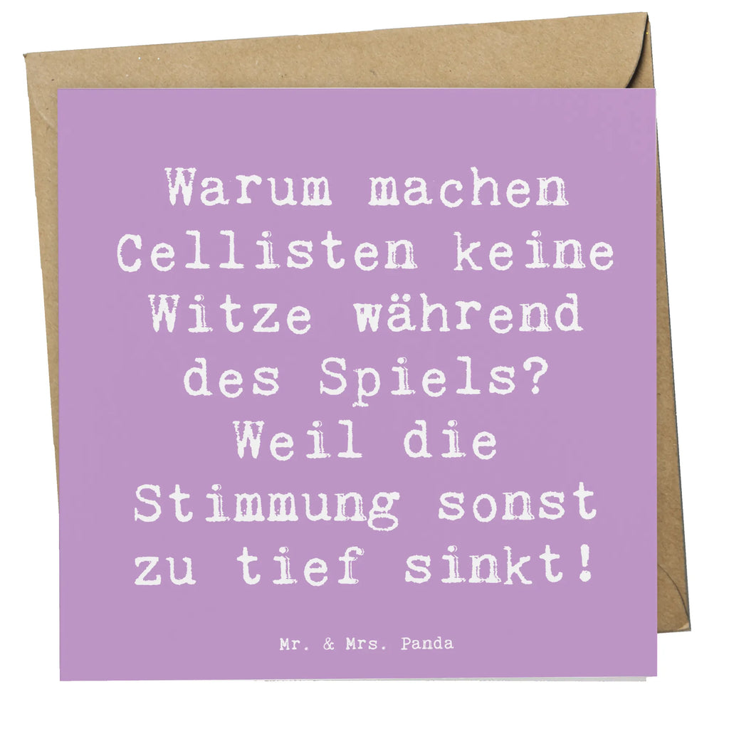 Deluxe Karte Spruch Cello Witz Verdorben Karte, Grußkarte, Klappkarte, Einladungskarte, Glückwunschkarte, Hochzeitskarte, Geburtstagskarte, Hochwertige Grußkarte, Hochwertige Klappkarte, Instrumente, Geschenke Musiker, Musikliebhaber